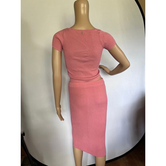 GUESS Marlene Sweater & Yvette Ribbed Faded Rose Set size XS - Picture 10 of 15